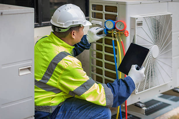 Professional Hvac technician working in Gage, OK